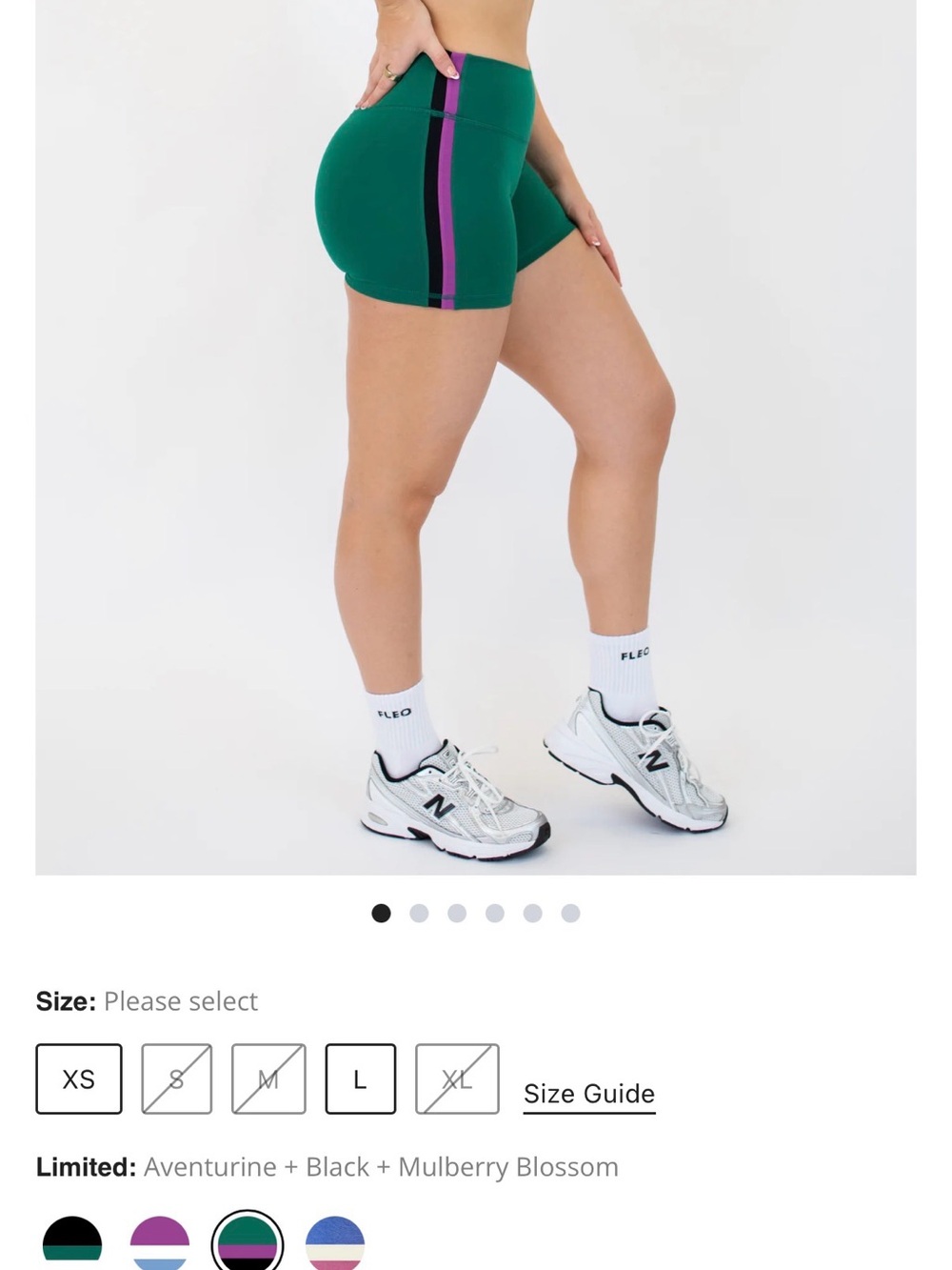 Aventurine High-Rise Performance Bike Shorts 5"